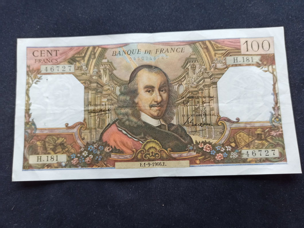 100 Francs Corneille (1-9-1966)