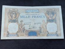 Charger l&#39;image dans la galerie, 1000 Francs Cérès &amp; Mercure (2-11-1939) Qualité
