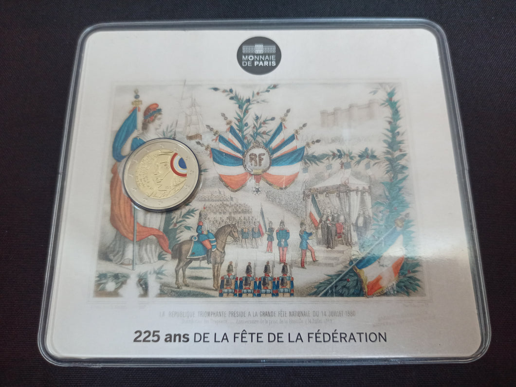 2015 : 2 Euro Bu Commémorative France : 225 Ans de la Fête de la fédération