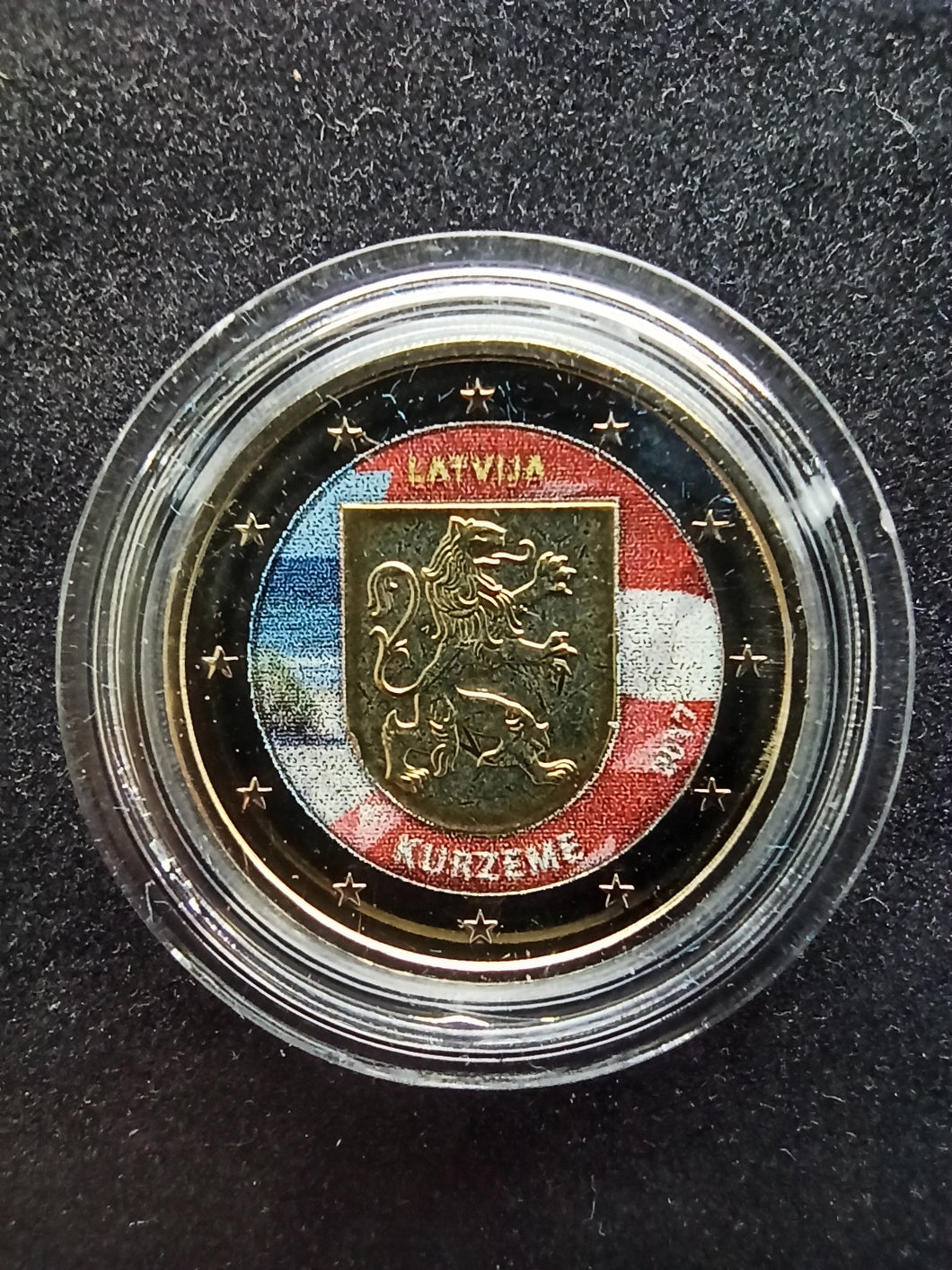 2 Euro Commémorative Lettonie 2017 : Région Kurzeme ;  Couleur / Colorisé