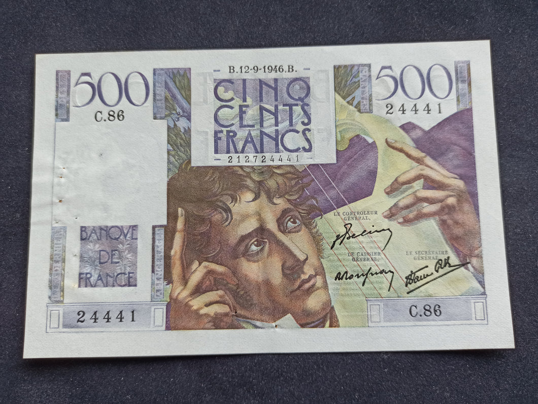500 Francs Châteaubriand (12-9-1946) Qualité