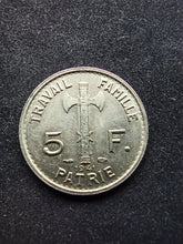 Charger l&#39;image dans la galerie, 5 Francs 1941 Pétain
