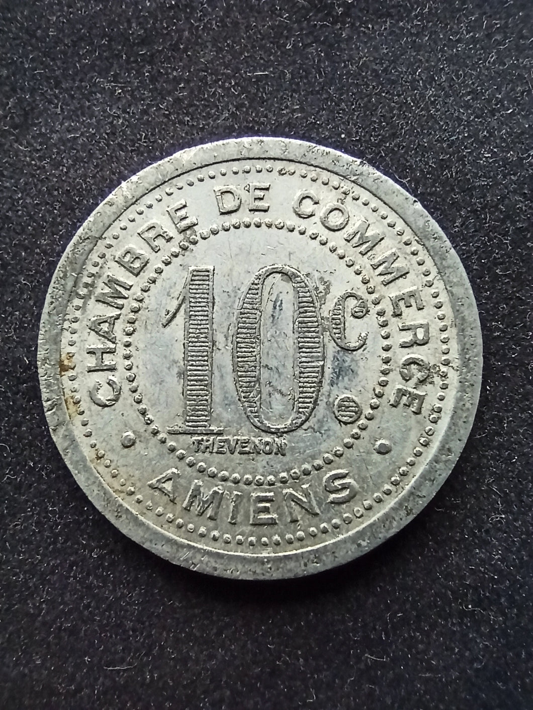 Monnaie de Nécessité : Amiens : 10 Centimes 1922
