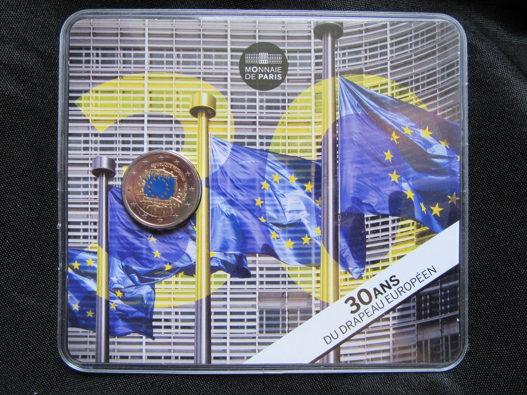 2015 : 2 Euro Commémorative BU France : Drapeau Européen Colorisé
