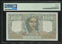 Charger l&#39;image dans la galerie, France : 1000 Francs Minerve 22-11-1945 ; PMG : Choice UNC 64 (Ref 1947)

