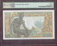 Charger l'image dans la galerie, France : 1000 Francs Demeter 1942 ; Pick 102 PMG : Gem UNC 66 (Ref 4151)
