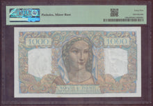 Charger l'image dans la galerie, France : 1000 Francs Minerve 1946 ; Pick 130a PMG : XF 45 (Ref 4155)
