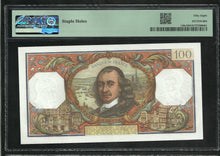 Charger l&#39;image dans la galerie, France : 100 Francs Corneille 5-9-1968 ; PMG : Choice About UNC 58 (Ref 1941)
