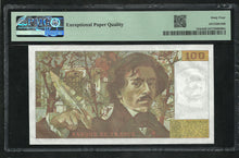 Charger l&#39;image dans la galerie, France : 100 Francs Delacroix 1987 ; PMG : Choice UNC 64 ; EPQ (Ref 1963)
