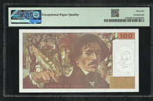 Charger l&#39;image dans la galerie, France : 100 Francs Delacroix 1994 ; PMG : Gem UNC 66 ; EPQ (Ref 1964)
