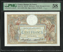 Charger l&#39;image dans la galerie, France : 100 Francs Merson 31-12-1936 ; PMG : Choice About UNC 58 (Ref 1943)
