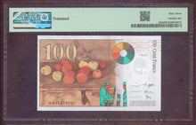 Charger l'image dans la galerie, France : 100 Francs Cezanne 1997 ; Pick 158a ; PMG : Choice UNC 63 (Ref 4120)
