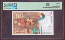 Charger l'image dans la galerie, France : 100 Francs Cezanne 1997 ; Pick 158a ; PMG : Choice UNC 64 (Ref 4118)
