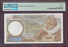 Charger l'image dans la galerie, France : 100 Francs Sully 1942 ; Pick 94 PMG : Superb Gem UNC 67 (Ref 4153)

