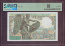 Charger l'image dans la galerie, France : 100 Francs Descartes 1942 ; Pick 101a ; PMG : Choice UNC 58 (Ref 4136)
