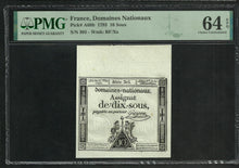 Charger l&#39;image dans la galerie, France : Assignat 10 Sous 23-05-1793 ; PMG : Choice UNC 64 ; EPQ (Ref 1976)
