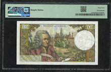Charger l&#39;image dans la galerie, France : 10 Francs Voltaire 6-12-1973 ; PMG : Choice UNC 64 (Ref 1949)
