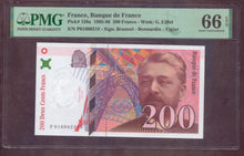 Charger l'image dans la galerie, France : 200 Francs Eiffel 1996 ; Pick 159a ; PMG : Gem UNC 66 (Ref 4122)
