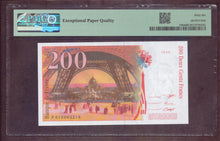 Charger l'image dans la galerie, France : 200 Francs Eiffel 1996 ; Pick 159a ; PMG : Gem UNC 66 (Ref 4122)
