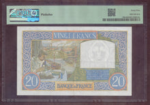 Charger l'image dans la galerie, France : 20 Francs Science 1941 ; Pick 92b ; PMG :  Choice UNC 45 (Ref 4133)
