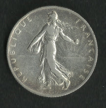 Charger l&#39;image dans la galerie, 2 Francs Semeuse Argent 1908 (Ref30)
