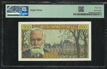 Charger l&#39;image dans la galerie, France : 500 Francs Victor Hugo 10-7-1958 ; PMG : Choice UNC 64 (Ref 1950)
