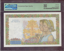 Charger l'image dans la galerie, France : 500 Francs Paix 1942 ; Pick 95b ; PMG : Gem UNC 65 (Ref 4142)

