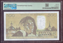Charger l'image dans la galerie, France : 500 Francs Pascal 1988 ; Pick 156g PMG : Gem UNC 66 (Ref 4169)
