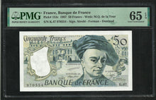 Charger l&#39;image dans la galerie, France : 50 Francs De La Tour 1987 ; PMG : Gem UNC 65 ; EPQ (Ref 1961)
