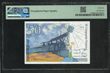 Charger l&#39;image dans la galerie, France : 50 Francs Exupéry 1993 ; PMG : Gem UNC 65 ; EPQ (Ref 1958)
