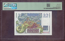 Charger l'image dans la galerie, France : 50 Francs Verrier 1946 ; Pick 127a ; PMG : Choice UNC 64 (Ref 4140)
