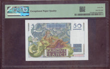 Charger l'image dans la galerie, France : 50 Francs Verrier 1951 ; Pick 127c ; PMG : Gem UNC 66 (Ref 4139)
