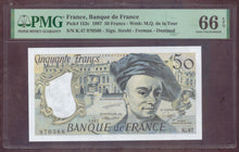 Charger l'image dans la galerie, France : 50 Francs 1987 ; Pick 152c ; PMG : Gem UNC 66 (Ref 4116)
