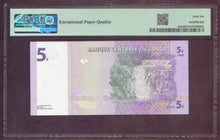 Charger l'image dans la galerie, Congo : 5 Francs 1997 ; Pick 86A ; PMG : Gem UNC 66 (Ref 4197)
