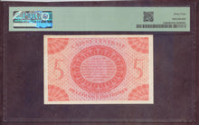Charger l'image dans la galerie, French Equatorial Africa : 5 Fr 1944 ; Pick 15d ; PMG : Choice UNC 64 (Ref 4186)
