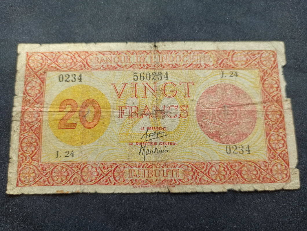 Indochine / Djibouti : 20 Francs 1945