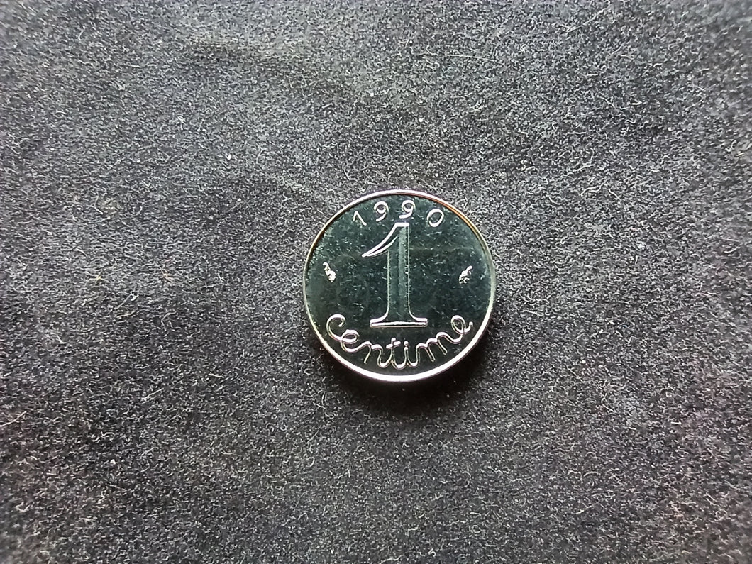 Un 1 Centime Nickel 1990 FDC