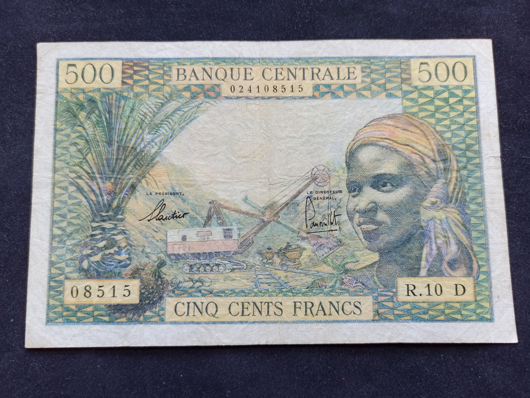 Afrique Equatoriale : 500 Francs 1963 (Ref49)