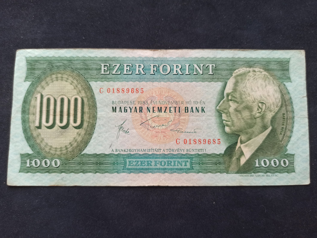 Hongrie : 1000 Forint 1983 (Ref89)