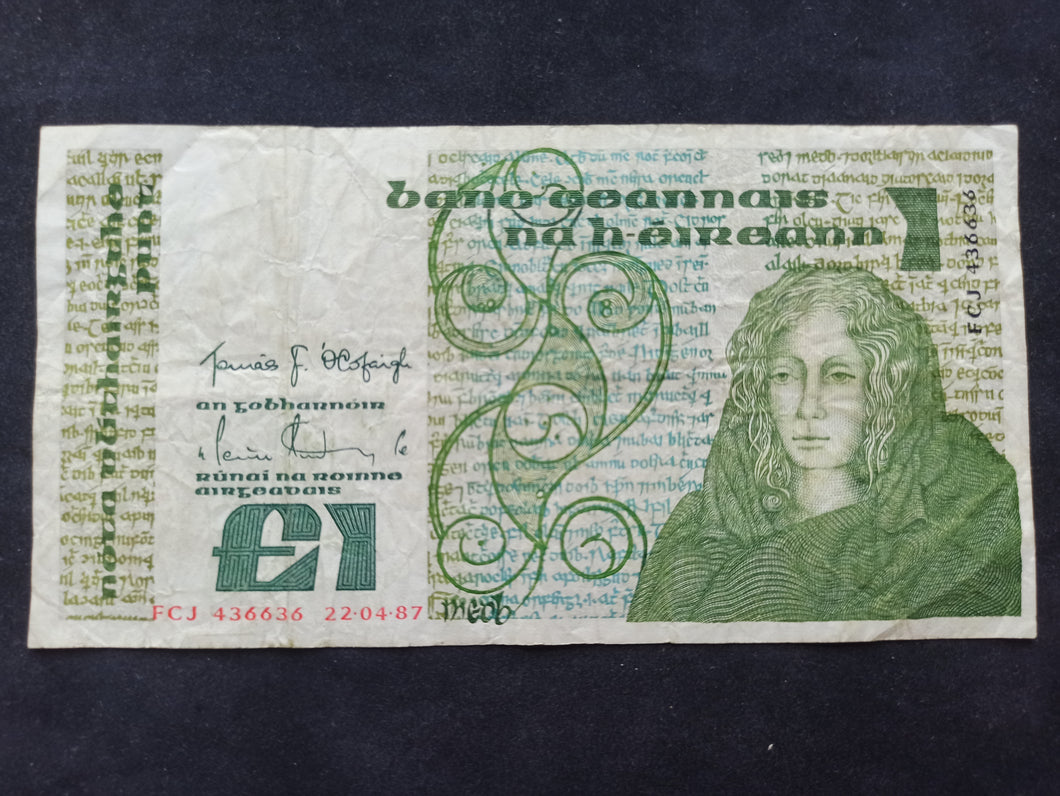 Irlande : One Pound 1987 (Ref82)