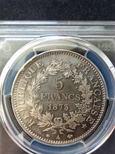 Charger l&#39;image dans la galerie, France : 5 Francs Silver Hercule 1873 A ; PCGS : MS 63

