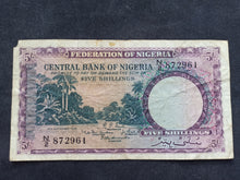 Charger l&#39;image dans la galerie, Nigéria : 5 Shillings 1958 (Ref 190)
