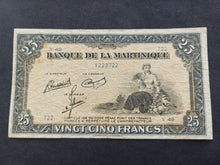 Charger l&#39;image dans la galerie, Martinique : 25 Francs 1943 (Ref 339)
