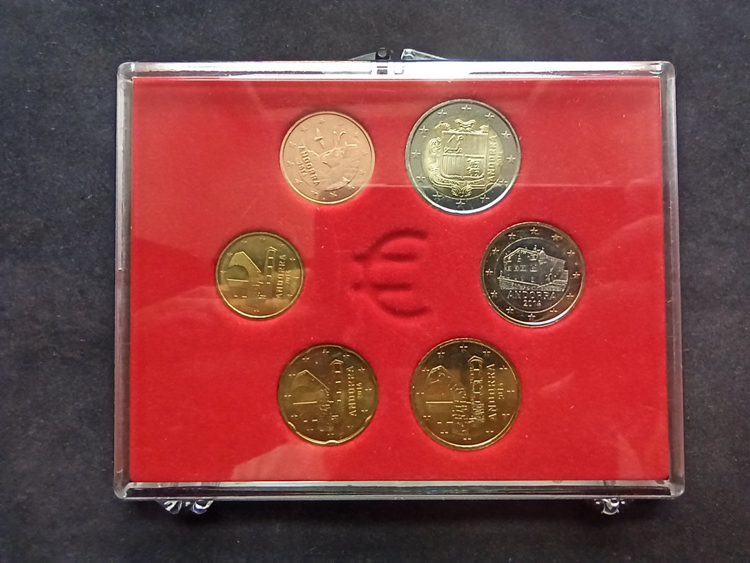 Andorre : Série 5 Pièces 10 ct - 2 Euro 2014