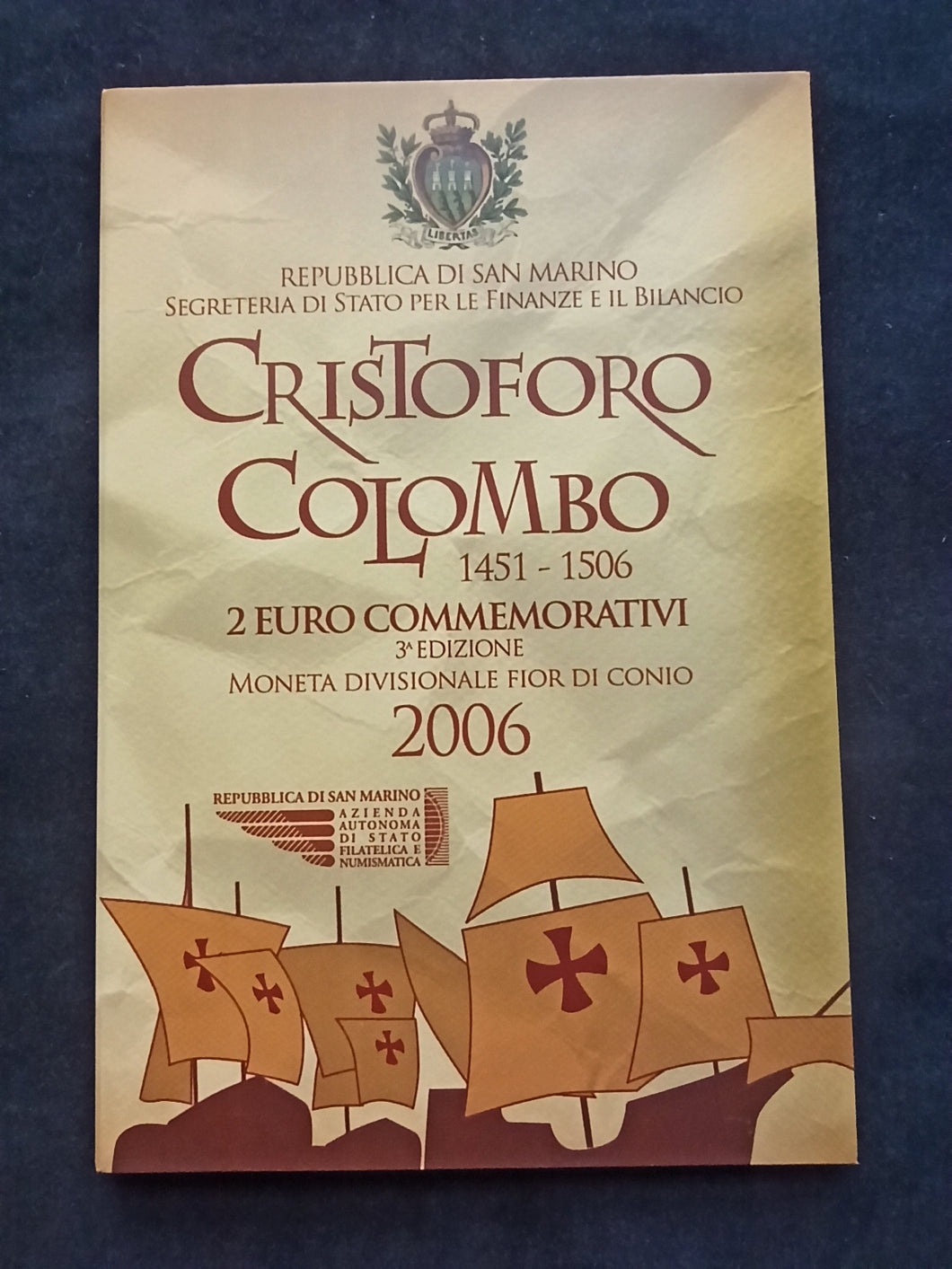 2 Euro Bu Saint Marin 2006 : Christophe Colomb