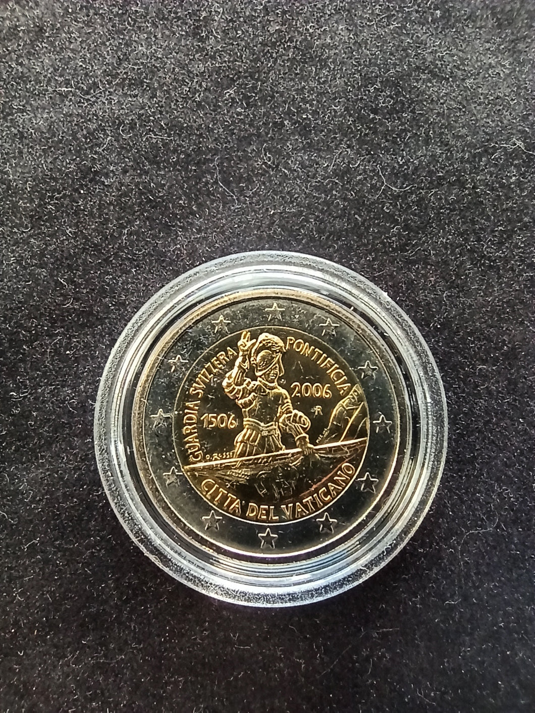 2 Euro BU Commémorative Vatican 2006 sous capsule : Garde Suisse