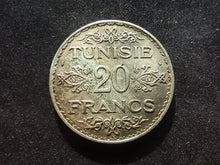 Charger l&#39;image dans la galerie, Tunisie : 20 Francs (1353) 1934 Argent (Ref 492)
