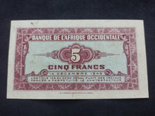 Charger l&#39;image dans la galerie, Afrique Occidentale : 5 Francs 1942 (Ref 523)
