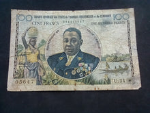 Charger l&#39;image dans la galerie, Cameroun : 100 Francs 1957 (Ref 516)
