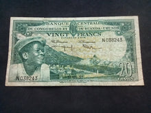 Charger l&#39;image dans la galerie, Congo Belge : 20 Francs 1957 (Ref 532)
